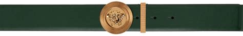 Green Medusa Biggie Belt by Versace on Sale 